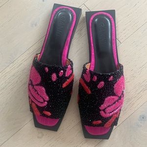 Ganni Beaded Sandals